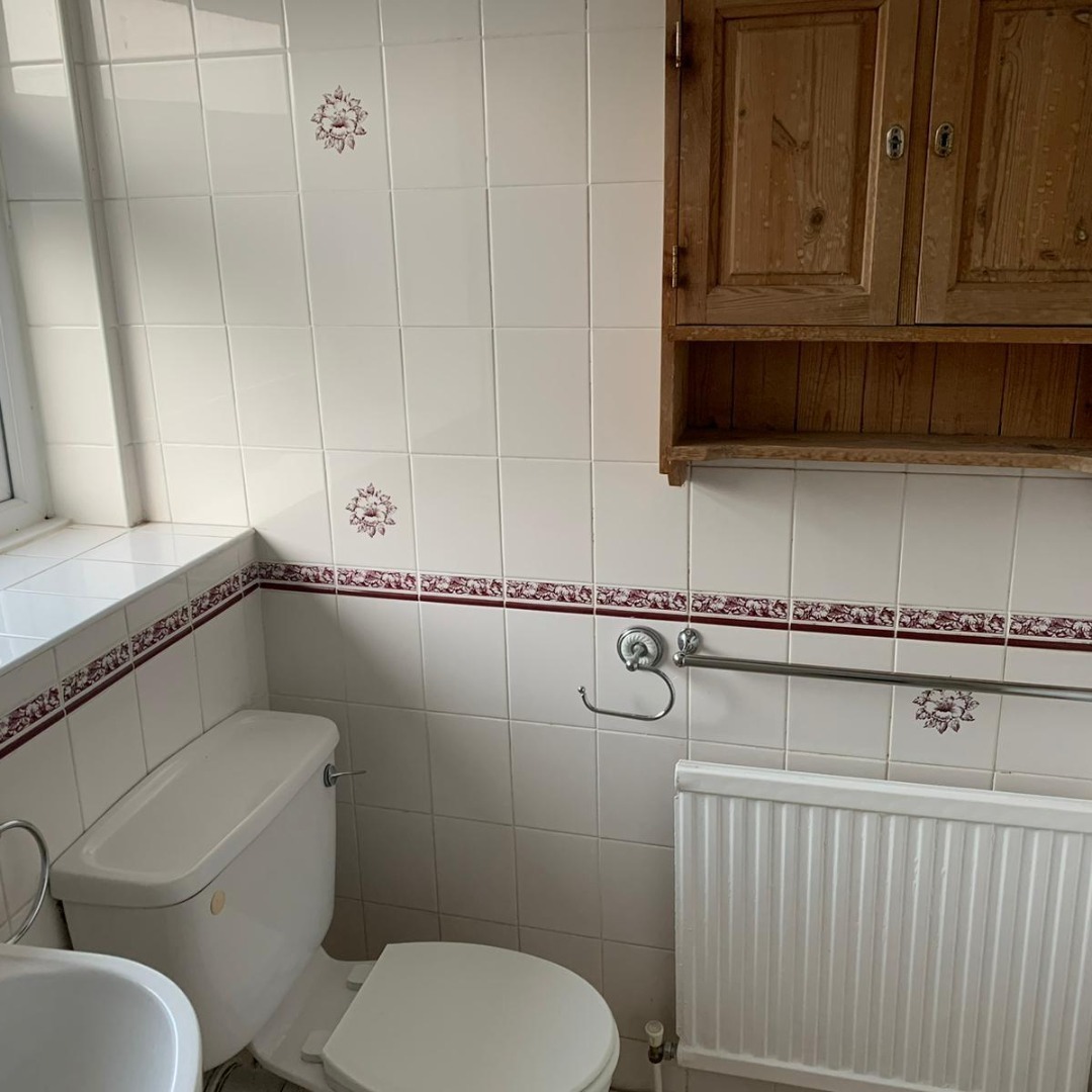 Before and After the St. Albans Family Bathroom